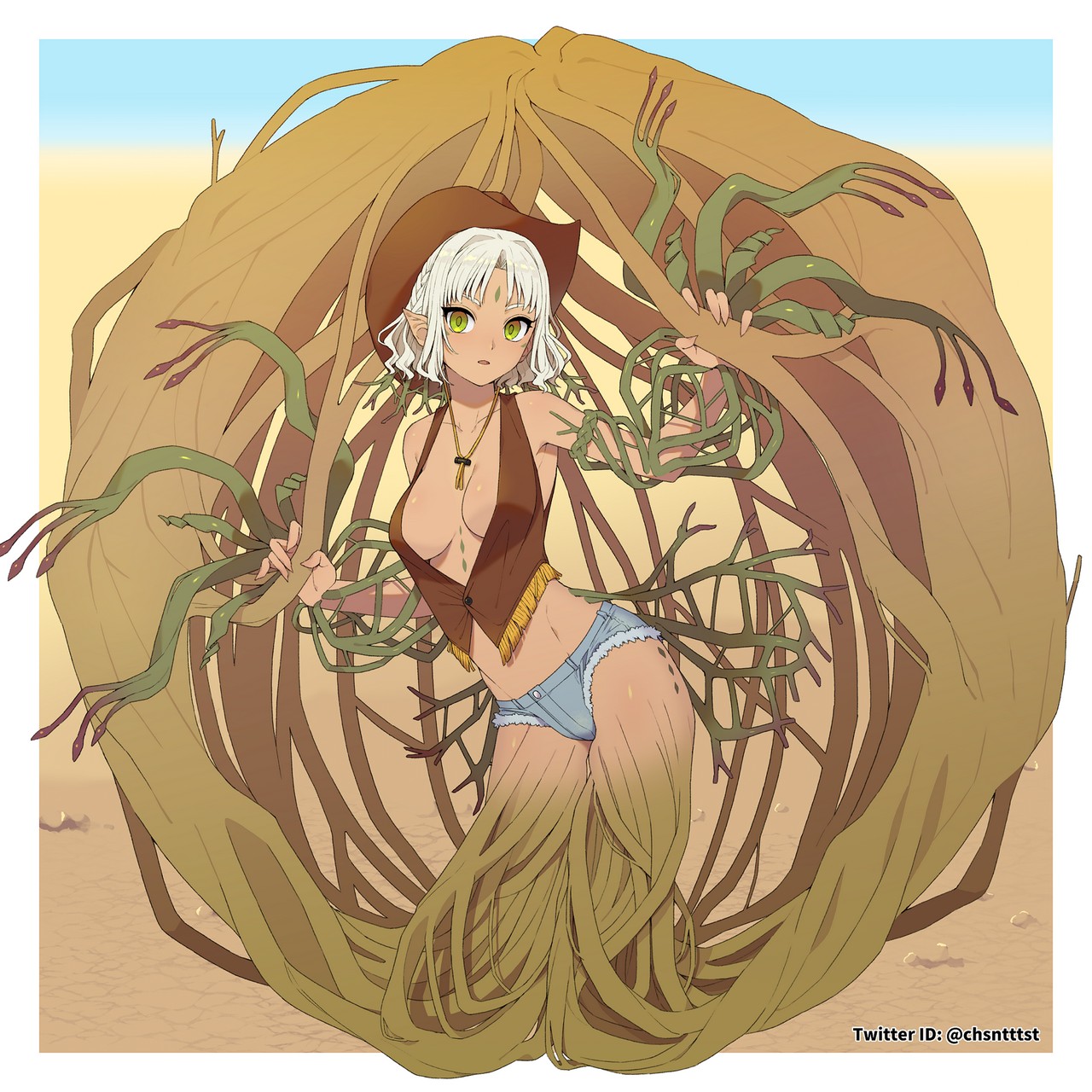 Tumbleweed Plant Girl By Chsnttts