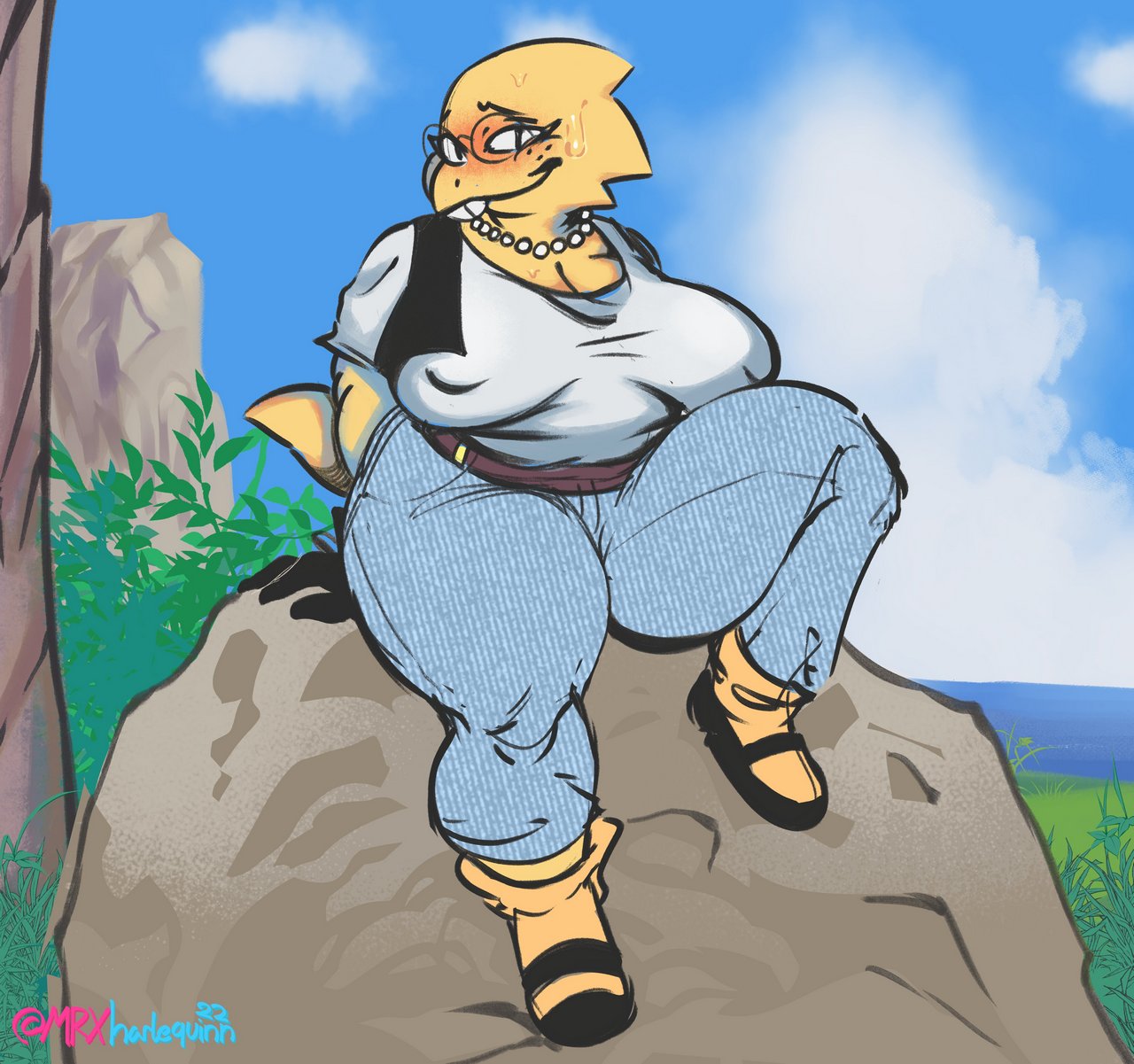 Alphys Android 18 By Mrxharlequin