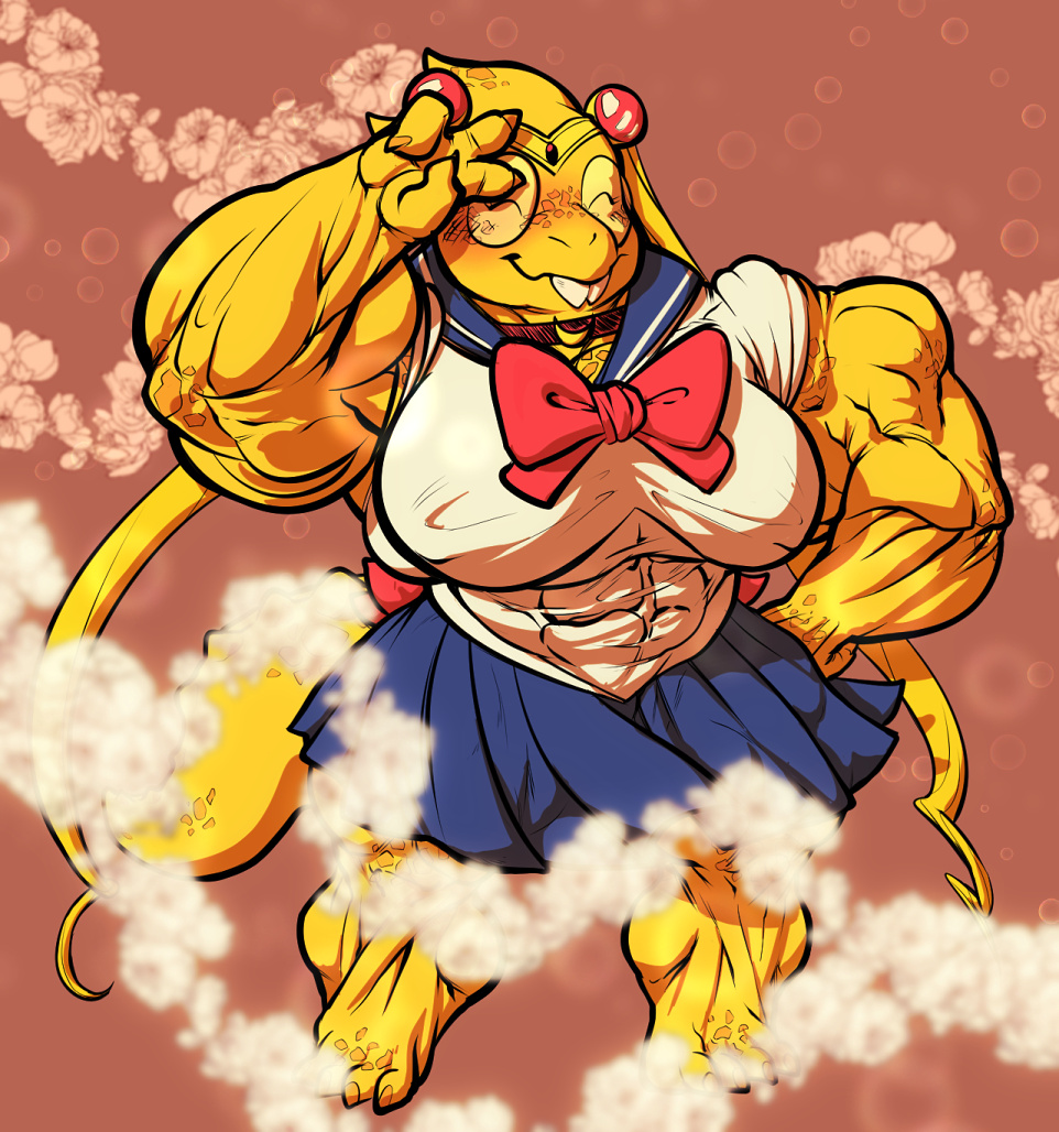 Alphys Sailor Moon Character By Furry Artis