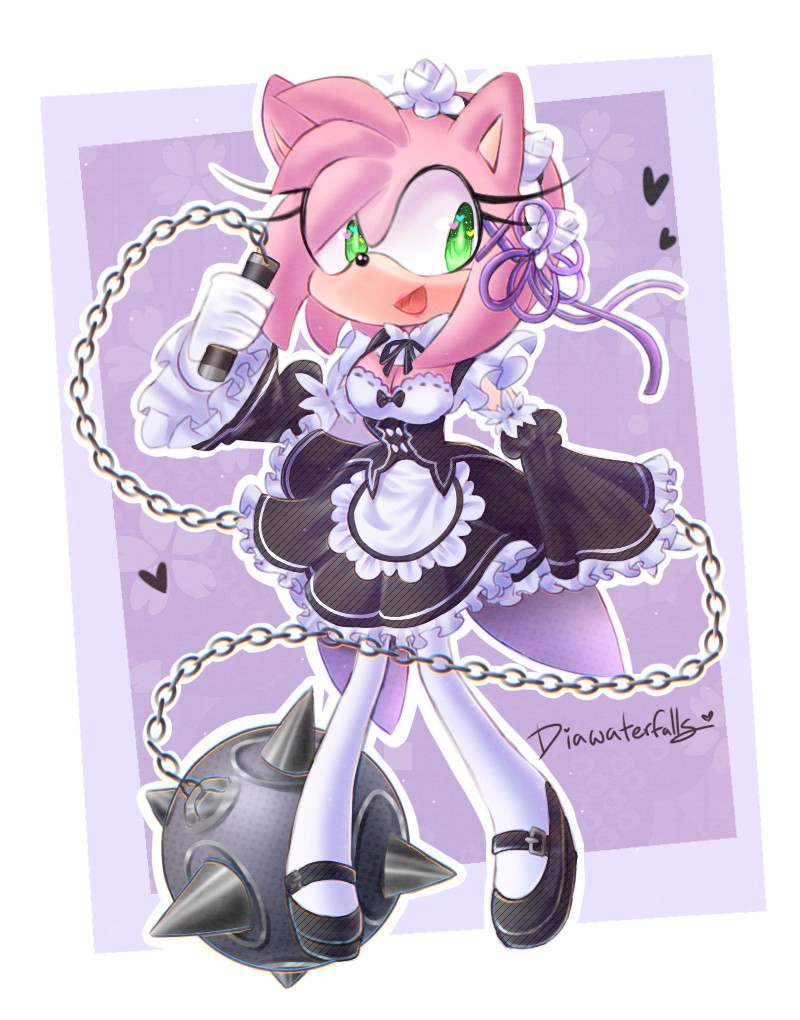 Amy Rose Rem Re Zero By Diawaterfall