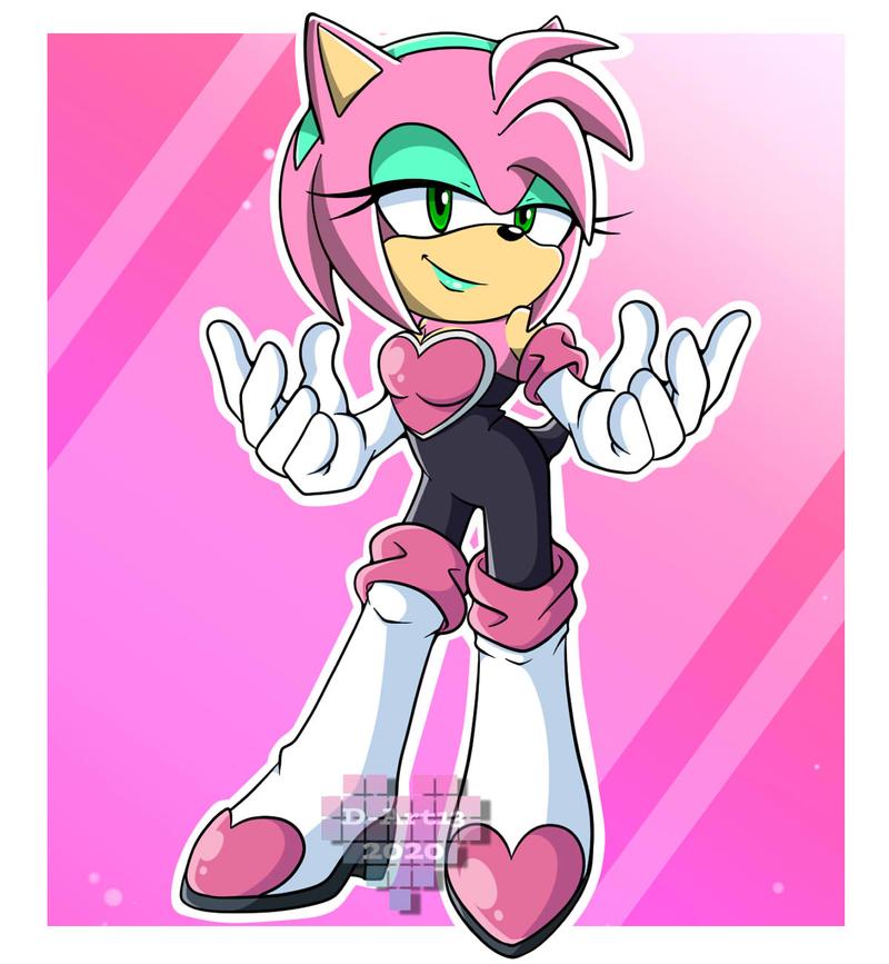 Amy Rose Rouge The Bat By Denii Art1