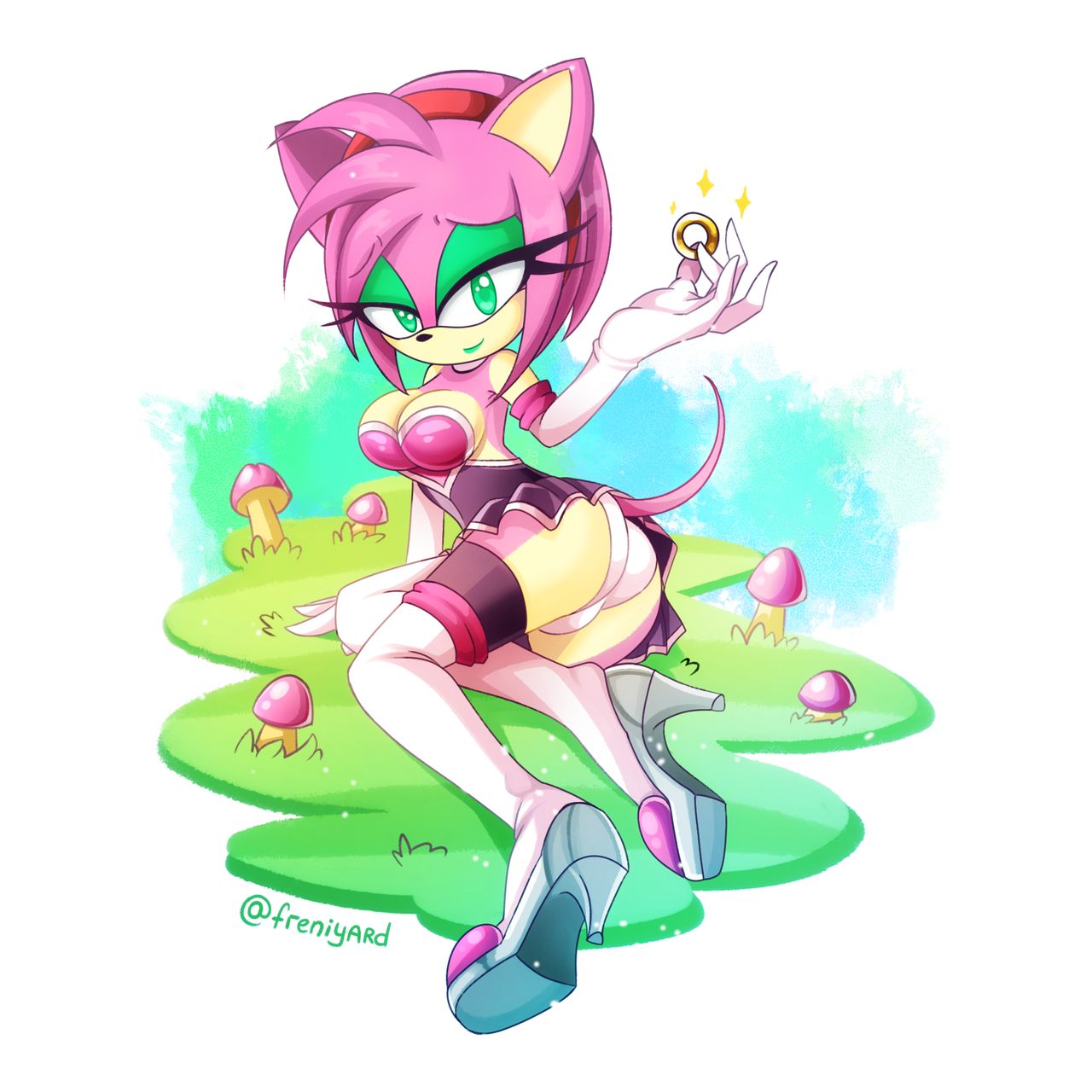 Amy Rose Rouge The Bat By Moon Yar