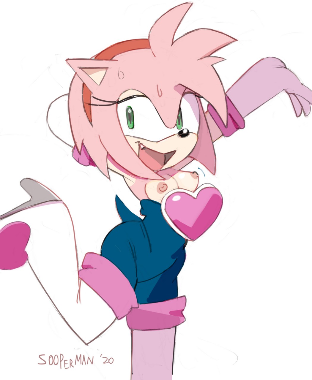 Amy Rose Rouge The Bat By Sooperma