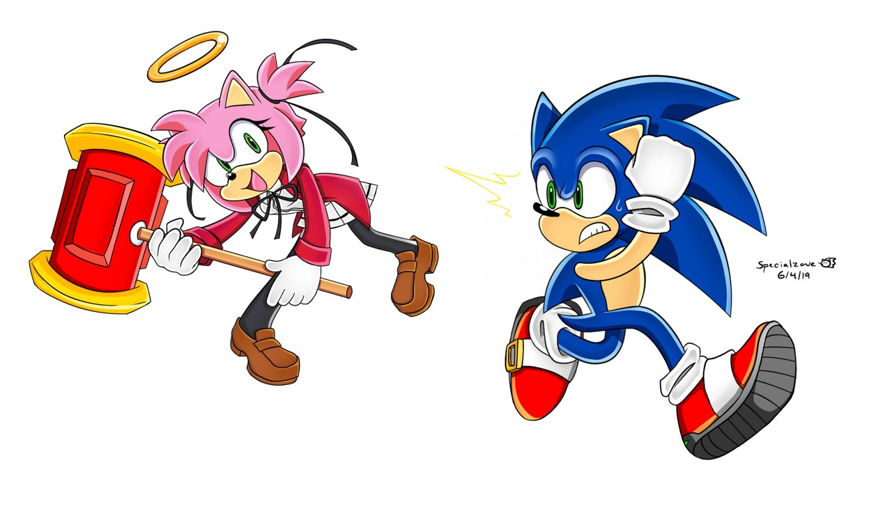 Amy Rose Sonic The Hedgehog Yui Angel Beats By Specialzon