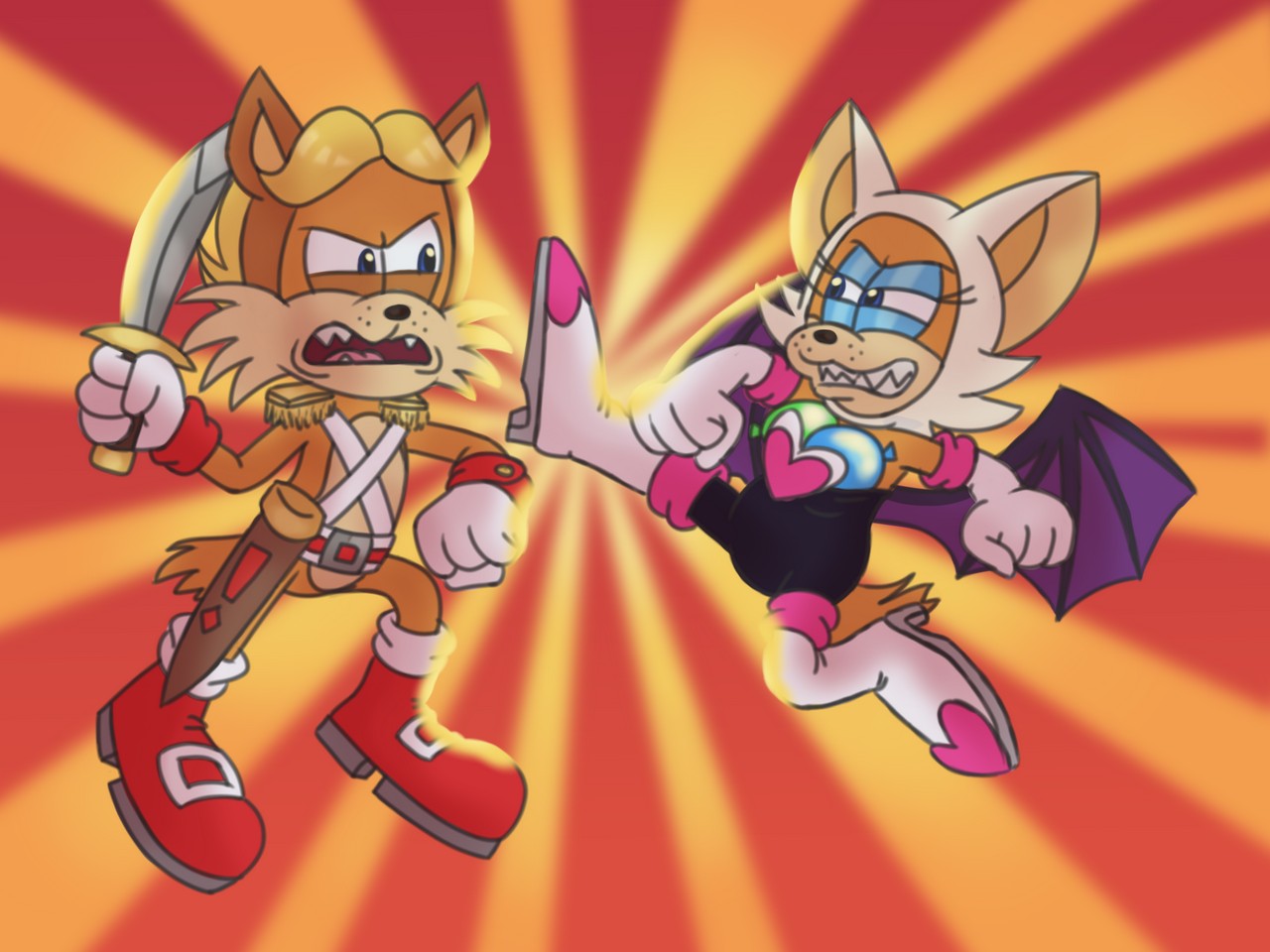 Antoine D Coolette Bubsy Rouge The Bat By Itorun
