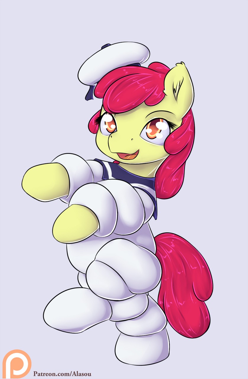 Apple Bloom Mlp Stay Puft Marshmallow Man By Alaso