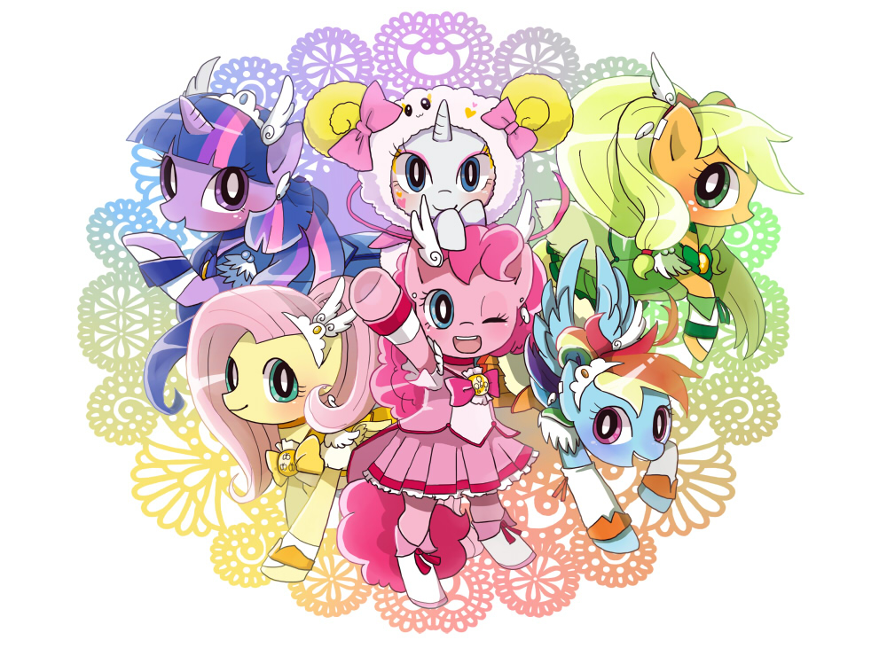 Applejack Mlp Candy Pretty Cure Fluttershy Mlp Pinkie Pie Mlp Rainbow Dash Mlp Rarity Mlp Twilight Sparkle Mlp Artis