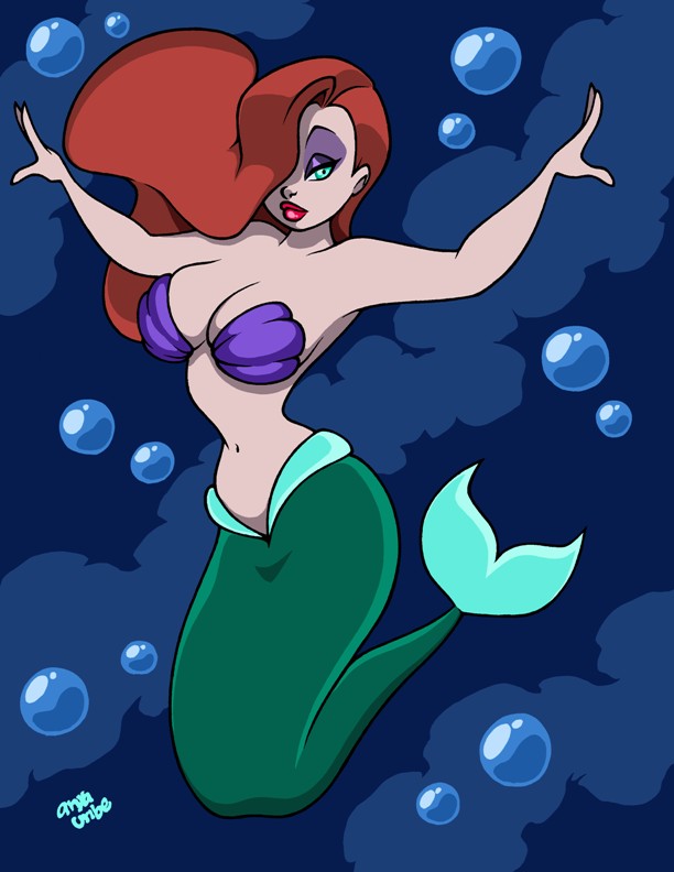 Ariel Disney Jessica Rabbit By Anyaurib