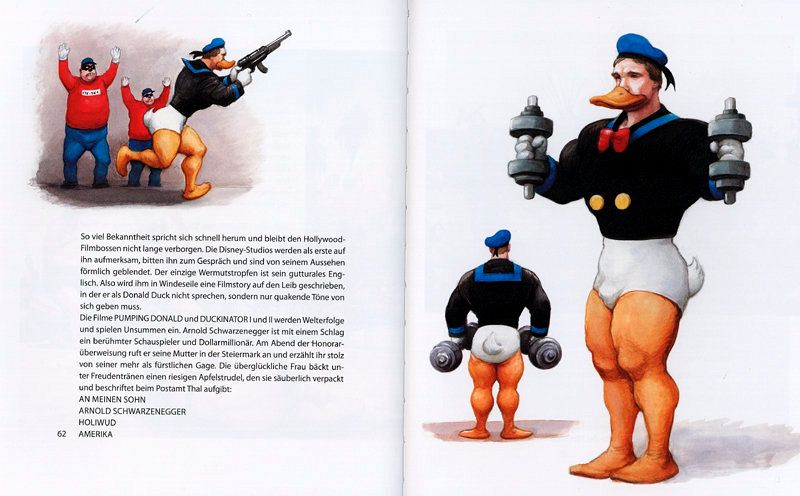 Arnold Schwarzenegger Beagle Boys Donald Duck By Manfred Dei