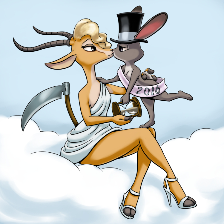 Baby New Year Father Time Gazelle Zootopia Judy Hopps By Carelessdoodle