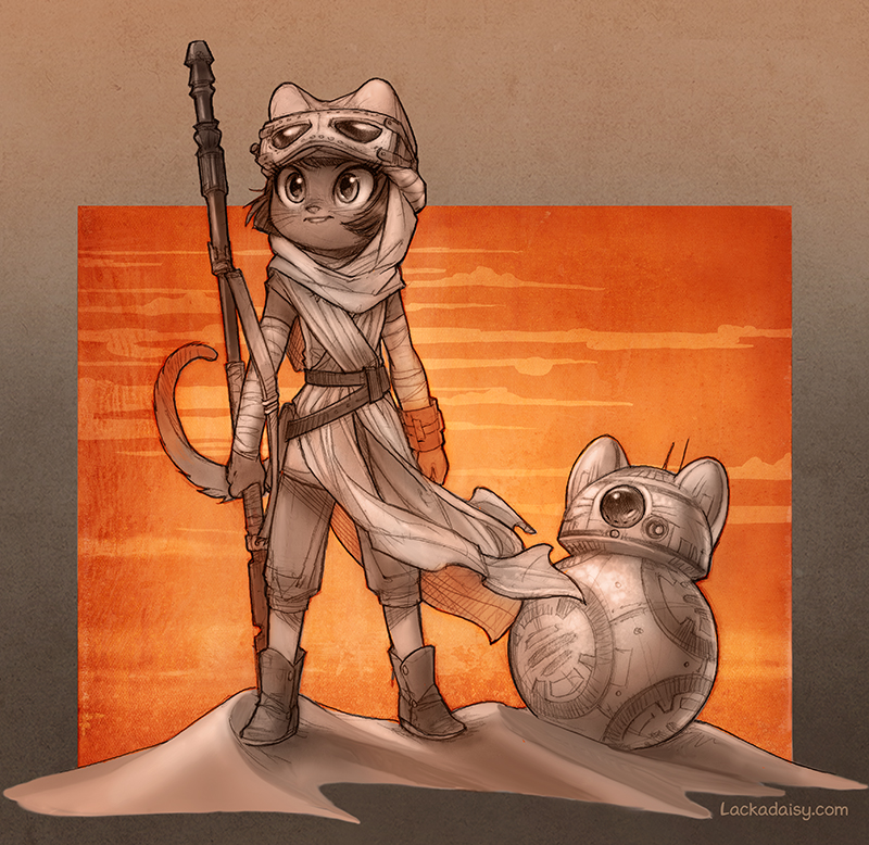 Bb 8 Ivy Pepper Rey Star Wars Webcomic Character By Tracy J Butle