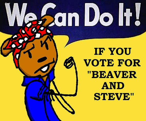 Beaver Beaver And Steve Rosie The Riveter By Aesahaett