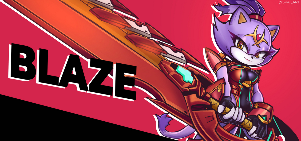 Blaze The Cat Pyra Xenoblade By Skai Ar