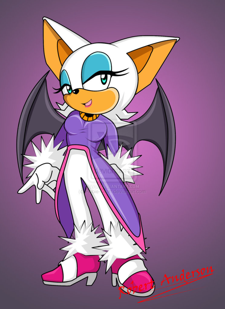 Blaze The Cat Rouge The Bat By Robert Anderso