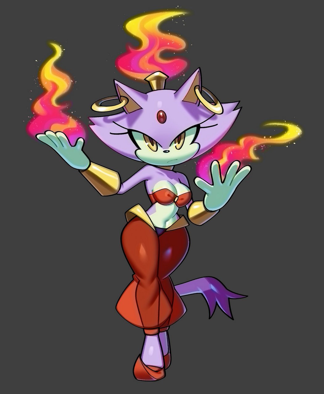 Blaze The Cat Shantae By Fiine