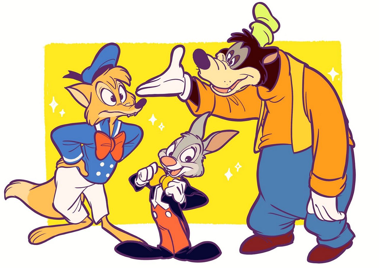 Br Er Bear Br Er Fox Br Er Rabbit Donald Duck Goofy Disney Mickey Mouse By Uochanday