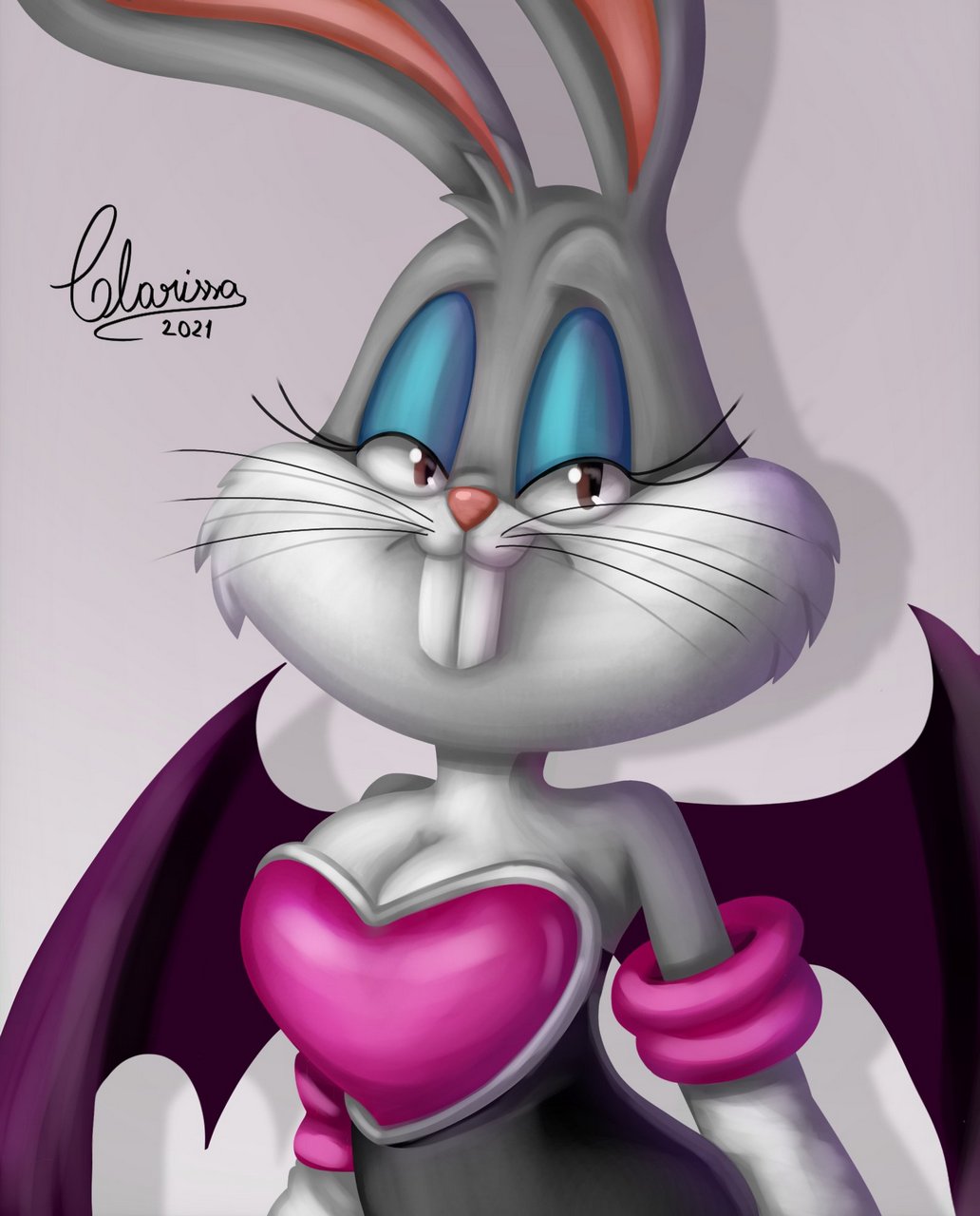 Bugs Bunny Rouge The Bat By Clarissa Art