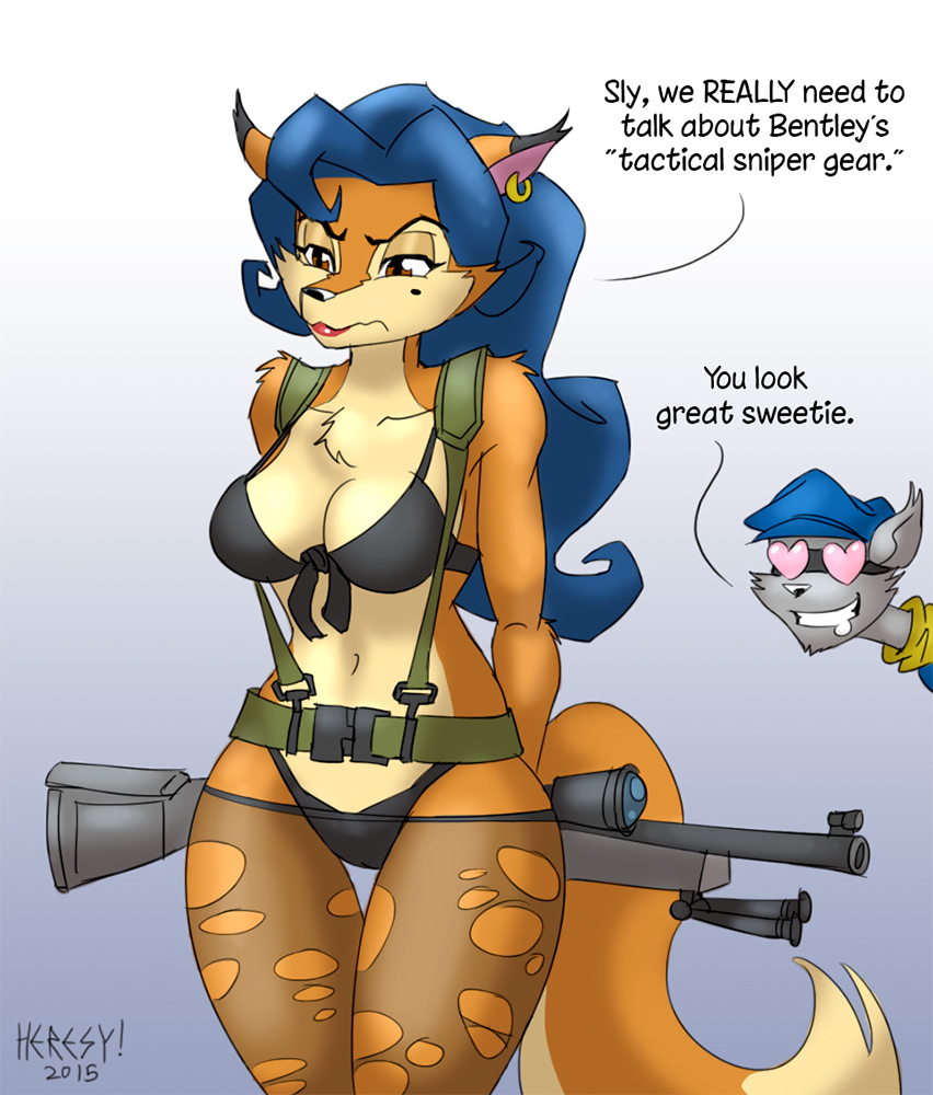 Carmelita Fox Quiet Metal Gear Sly Cooper By Heresy Artis