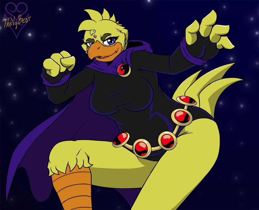 Chica Fnaf Raven Dc By Thevgbea