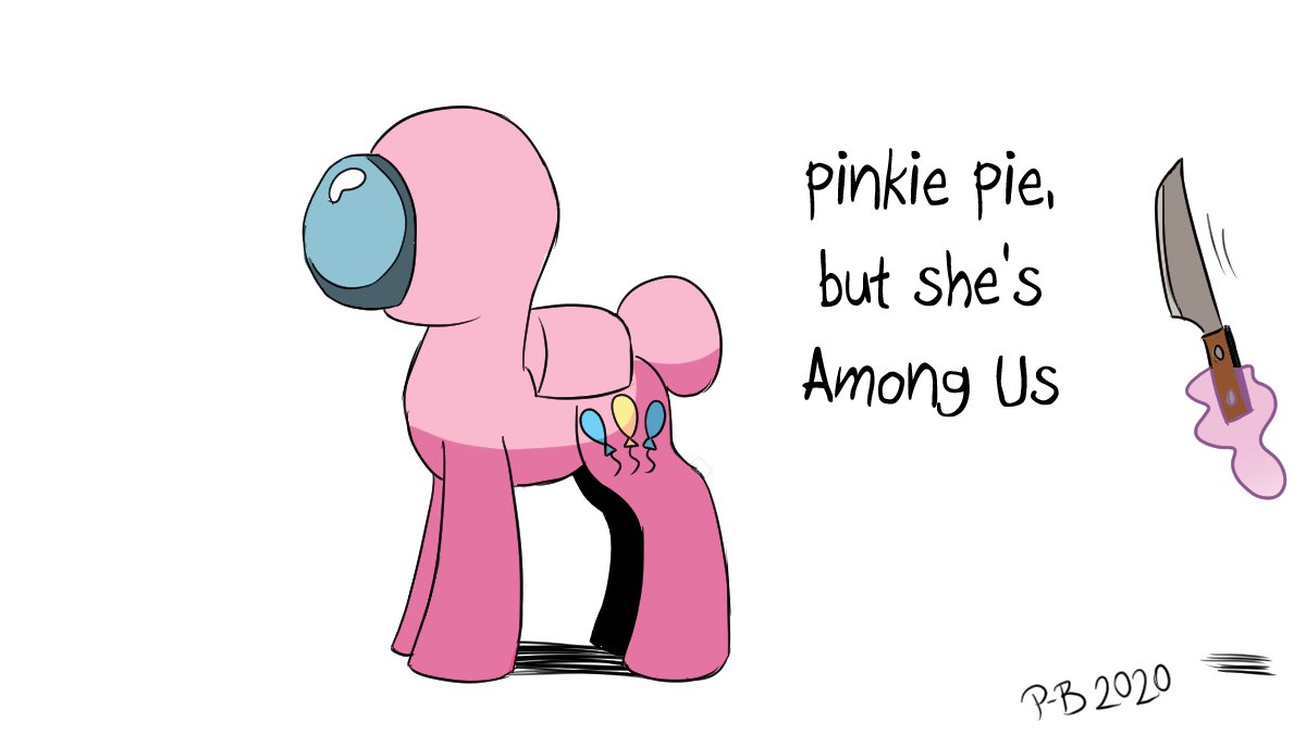 Crewmate Among Us Pink Among Us Pinkie Pie Mlp By Pony Berserke