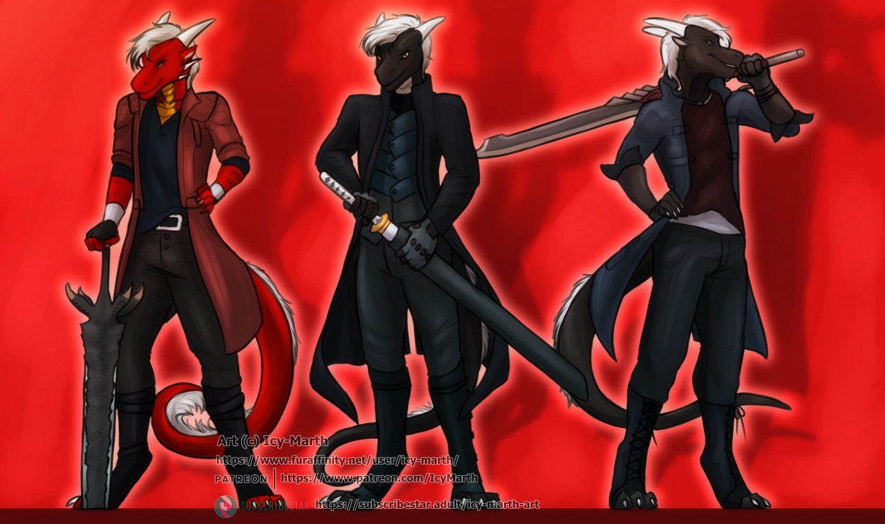 Dante Dmc Nero Devil May Cry Vergil Devil May Cry By Icy Mart