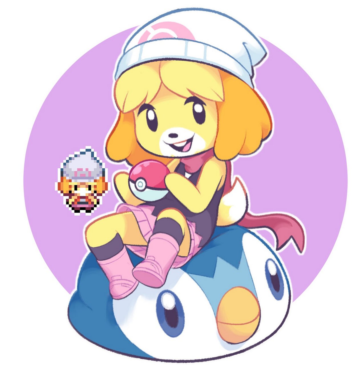 Dawn Pok Mon Isabelle Animal Crossing By Starbirb