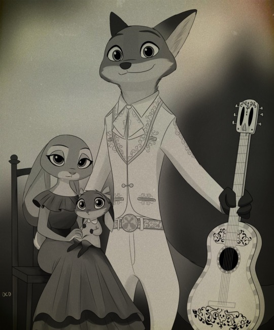 Fan Character Hector Rivera Imelda Rivera Judy Hopps Mama Coco Nick Wilde Violet Zootopia By Skeletonguys And Ragdoll