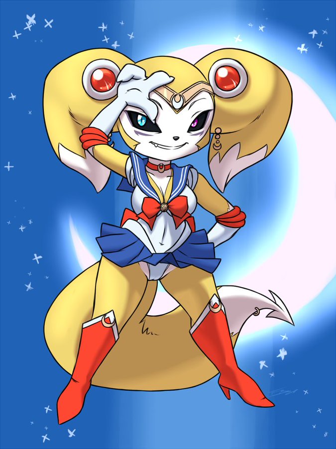 Fan Character Renimpmon Renimpmon X Sailor Moon Character By Furball Artis