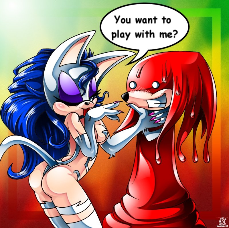 Felicia Darkstalkers Knuckles The Echidna Rouge The Bat By Nanche
