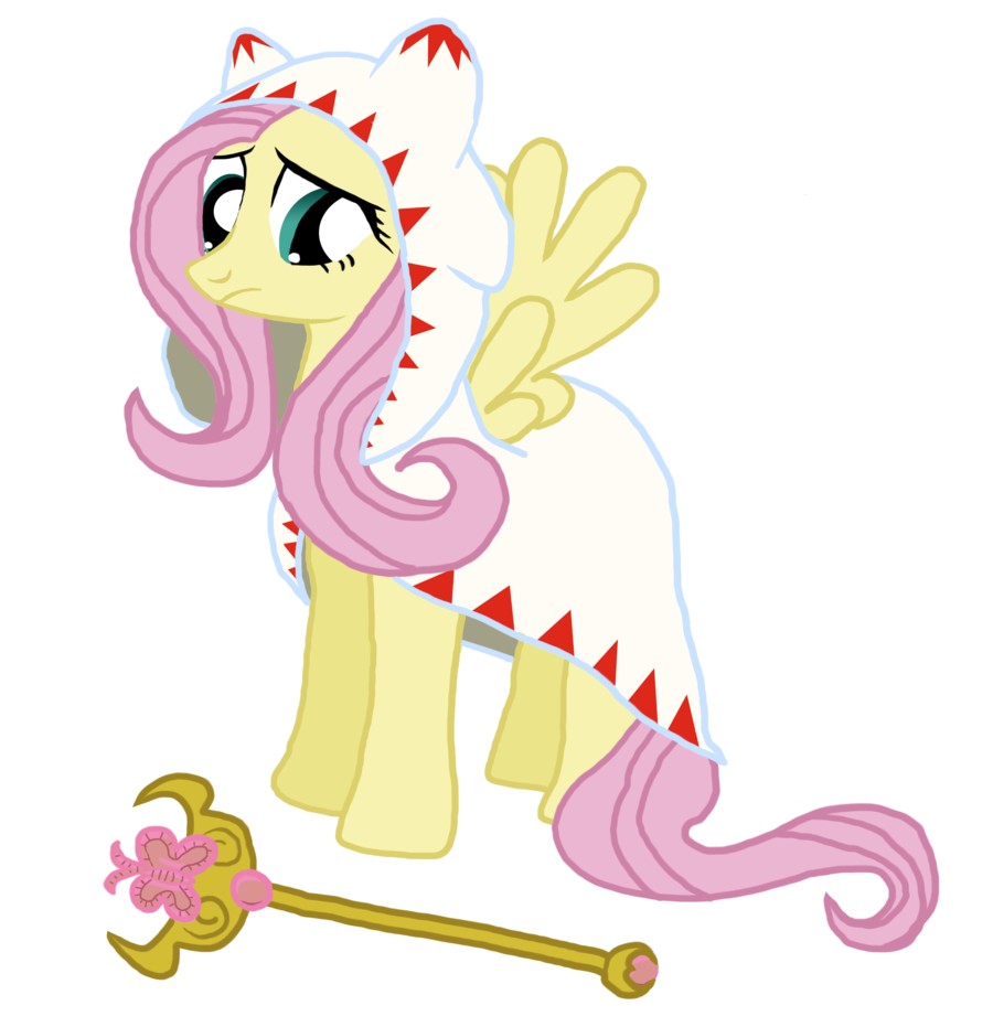 Fluttershy Mlp Mage Final Fantasy White Mage By Fethu
