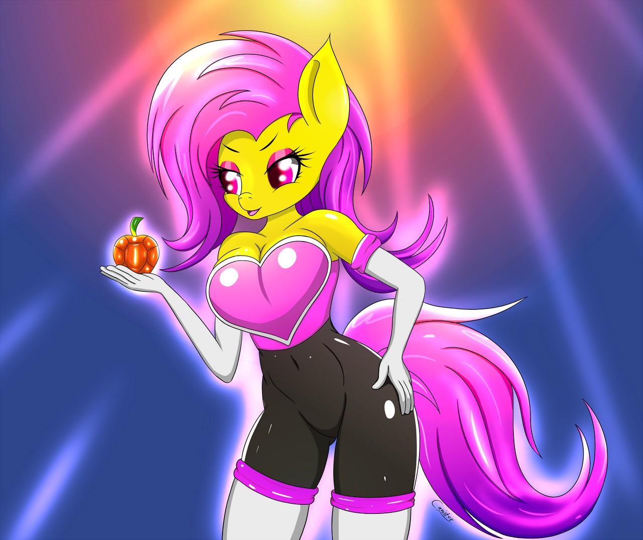 Fluttershy Mlp Rouge The Bat By Canister Artis
