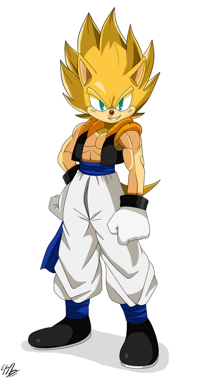 Gogeta Goku Sonic The Hedgehog Super Sonic By Sssonic