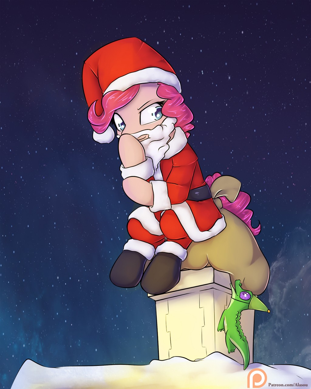 Gummy Mlp Pinkie Pie Mlp Santa Claus By Alaso