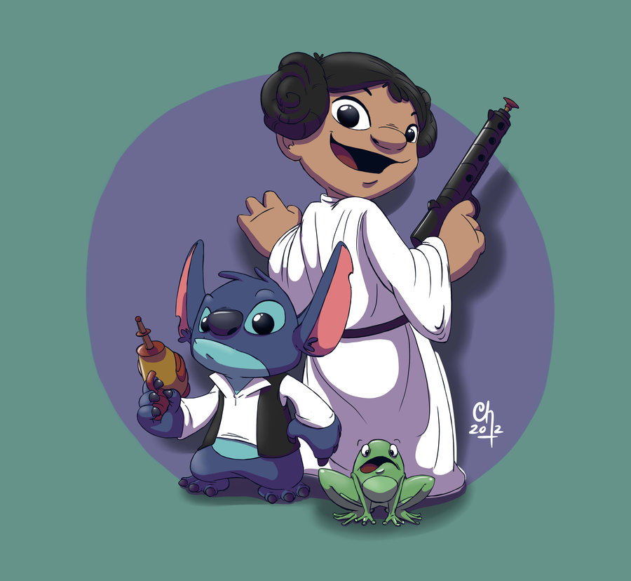 Han Solo Leia Organa Lilo Pelekai Stitch Lilo And Stitch By Stinaw
