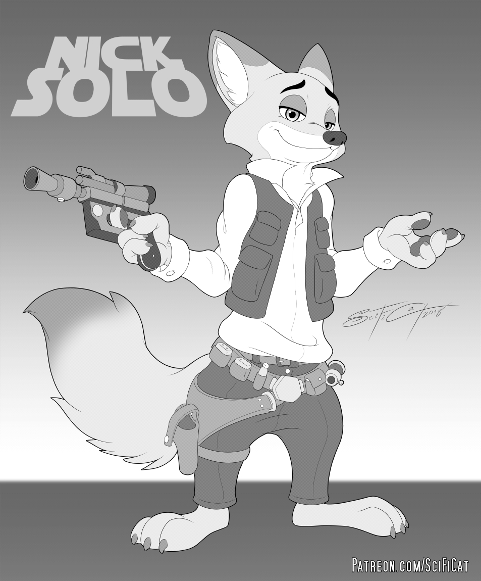 Han Solo Nick Wilde By Scifica