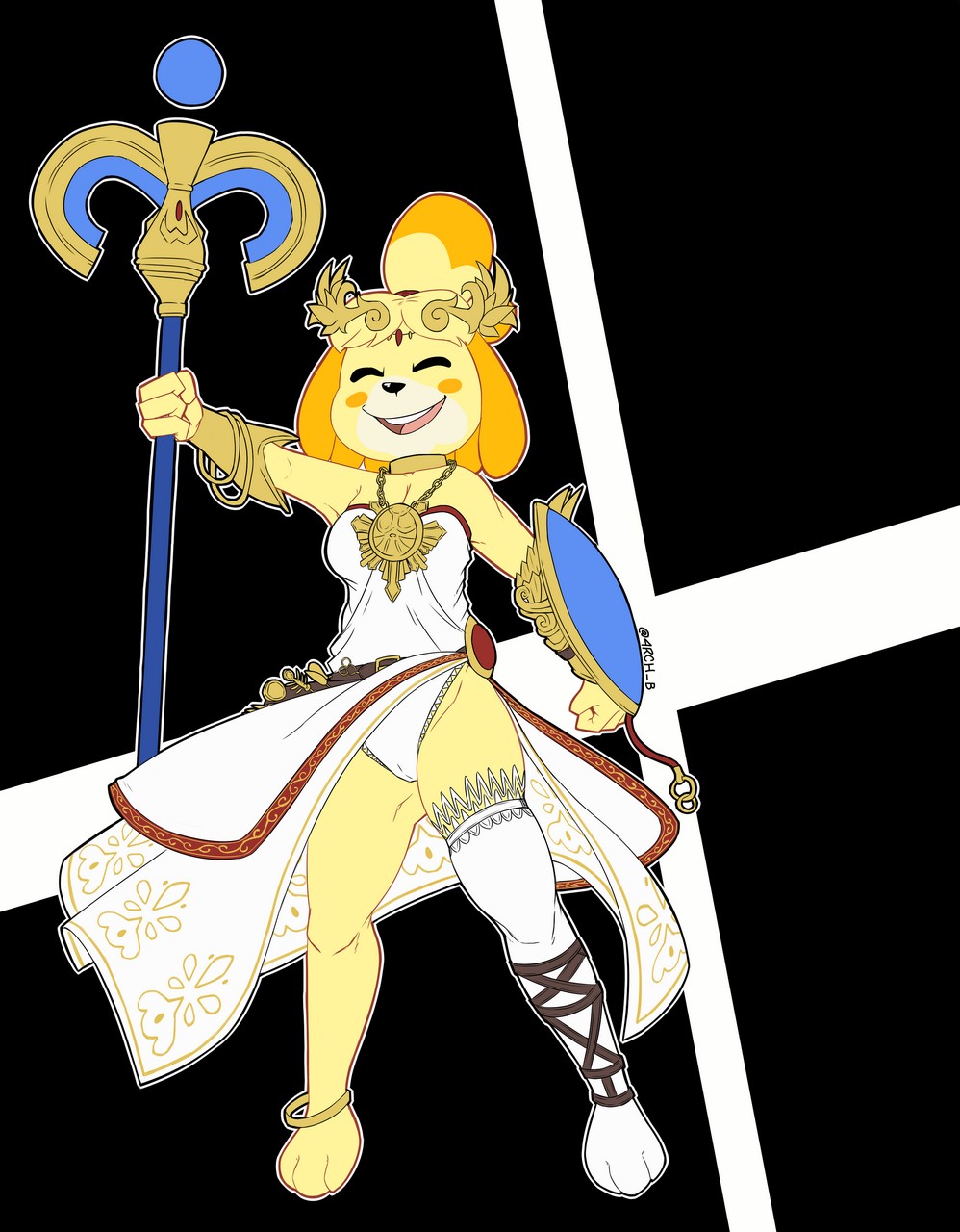 Isabelle Animal Crossing Palutena By 4rc