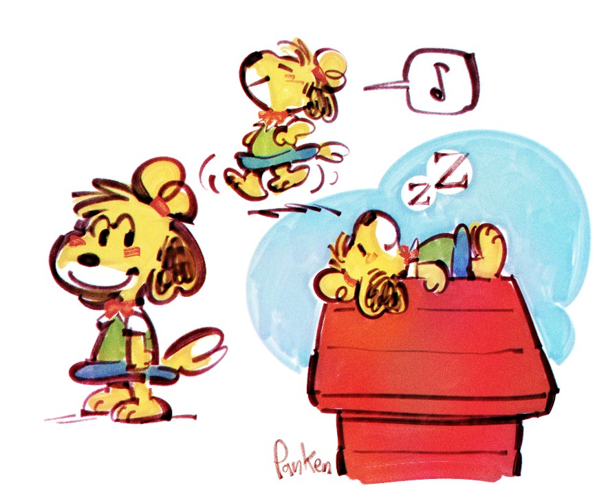 Isabelle Animal Crossing Snoopy By Panke