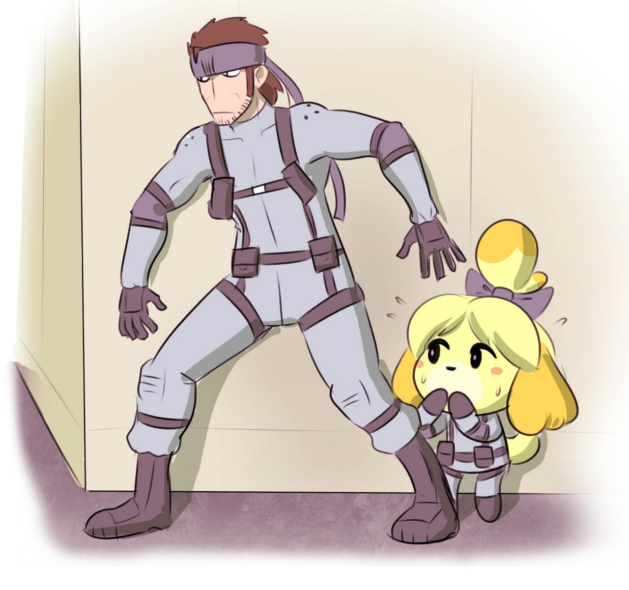 Isabelle Animal Crossing Solid Snake By Theycallhimcak