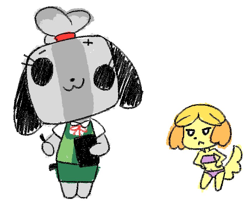 Isabelle Animal Crossing Switch Dog By Minus