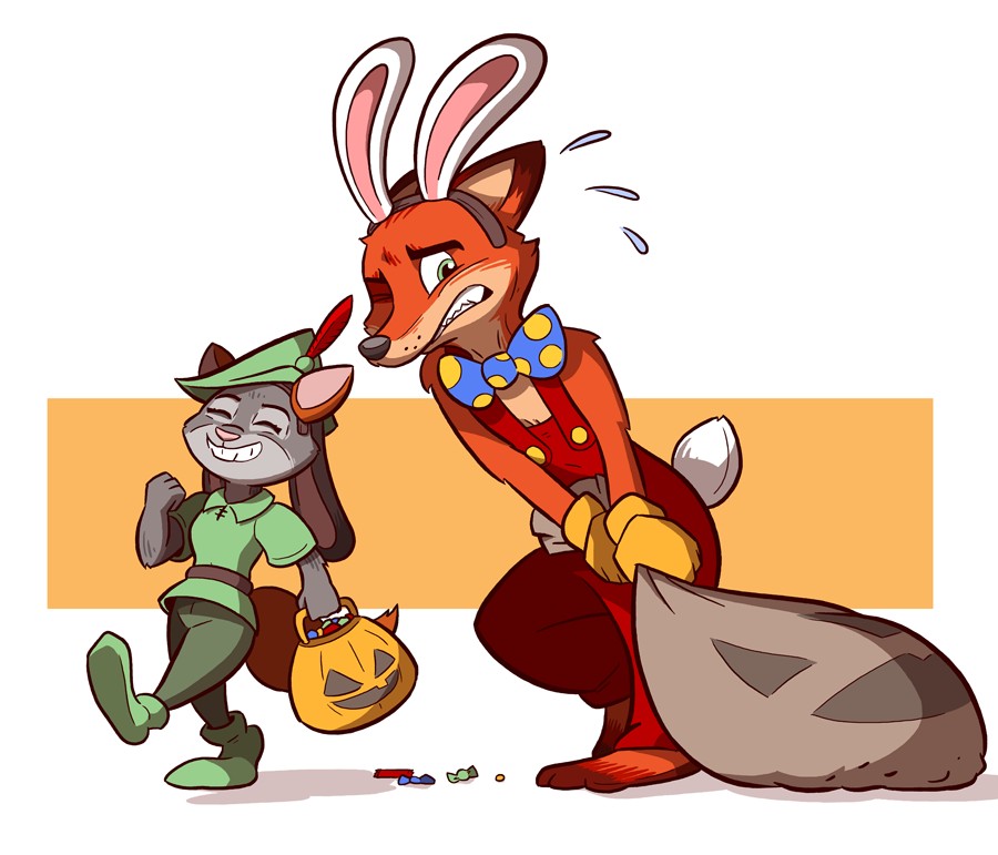 Judy Hopps Nick Wilde Robin Hood Roger Rabbit By Samandfuzz