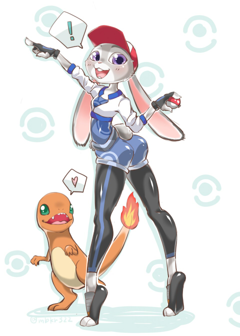 Judy Hopps Pokemon Trainer By Mibuch