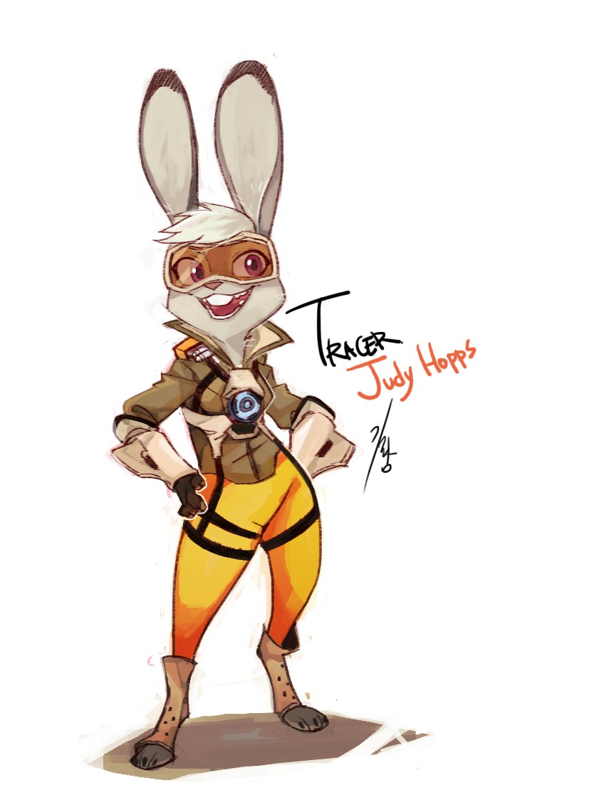 Judy Hopps Tracer Overwatch By Ganym