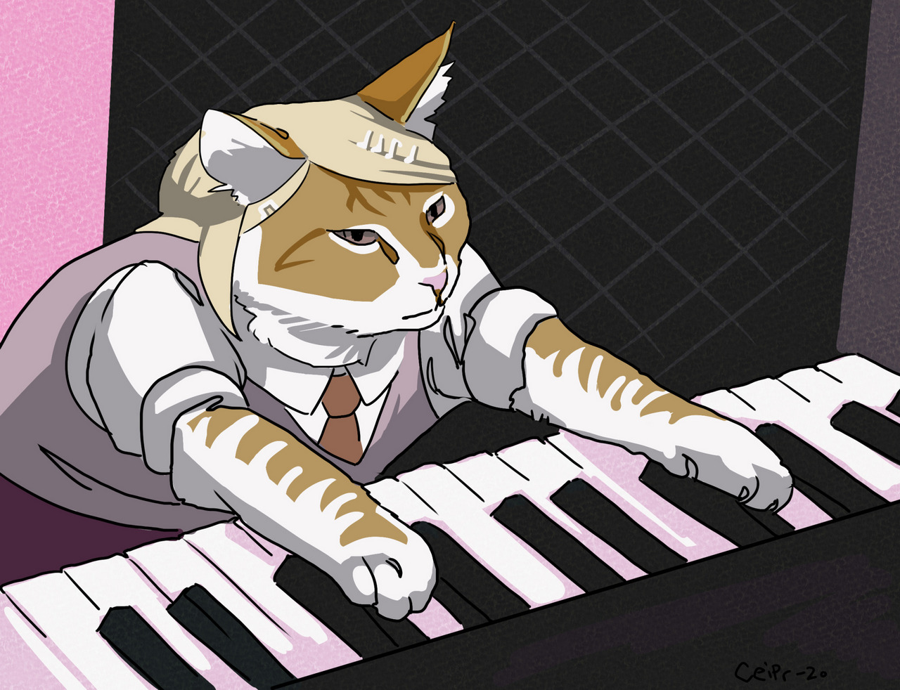 Kaede Akamatsu Keyboard Cat By Ceip