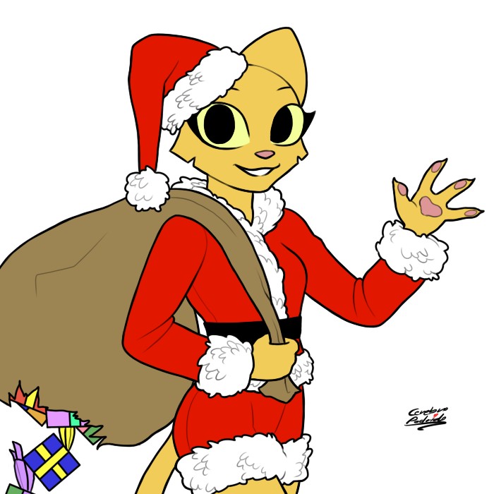 Katia Managan Santa Claus Webcomic Character By Cerebropodrid