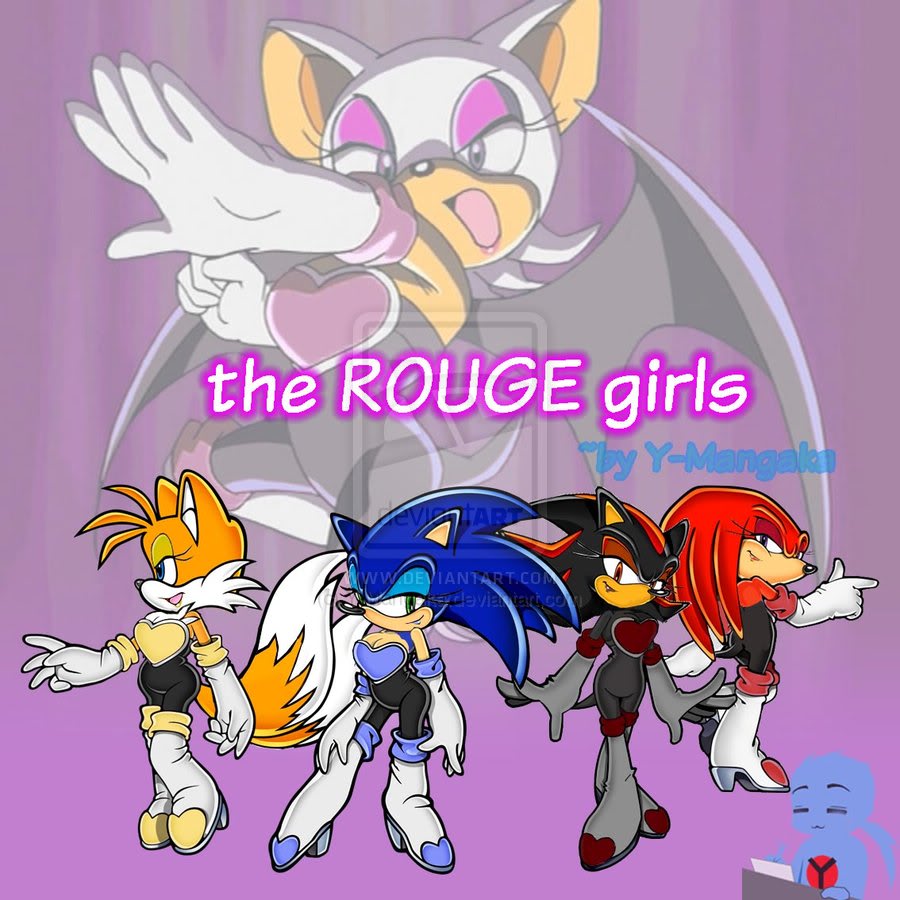 Knuckles The Echidna Miles Prower Rouge The Bat Shadow The Hedgehog Sonic The Hedgehog By Y Mangak