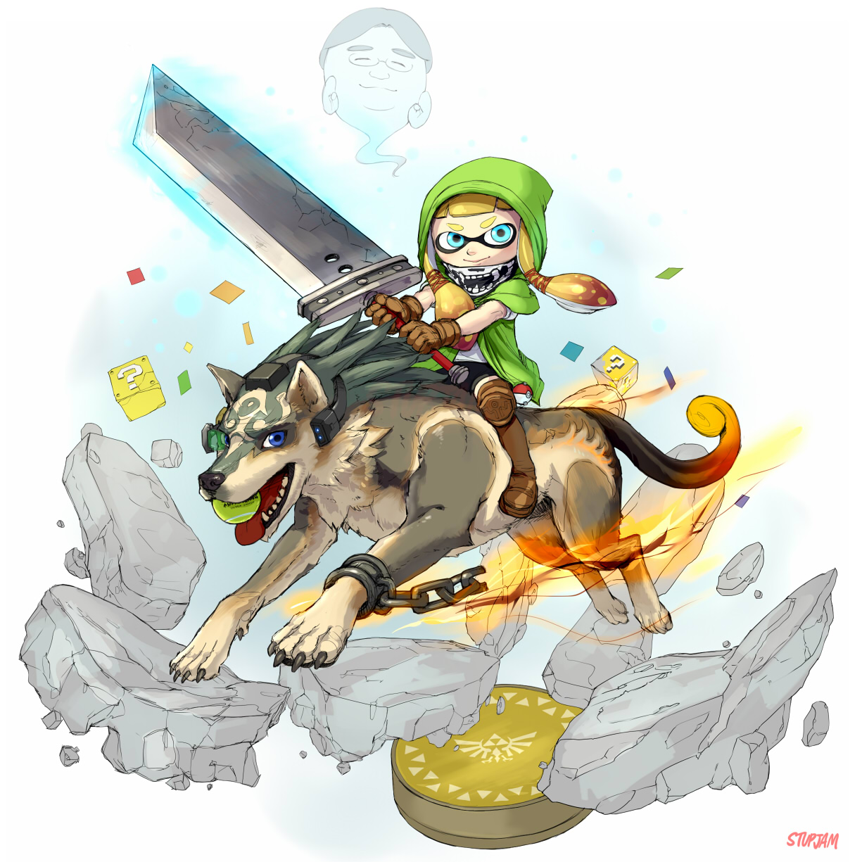 Link Wolf Form Linkle Satoru Iwata By Stupja