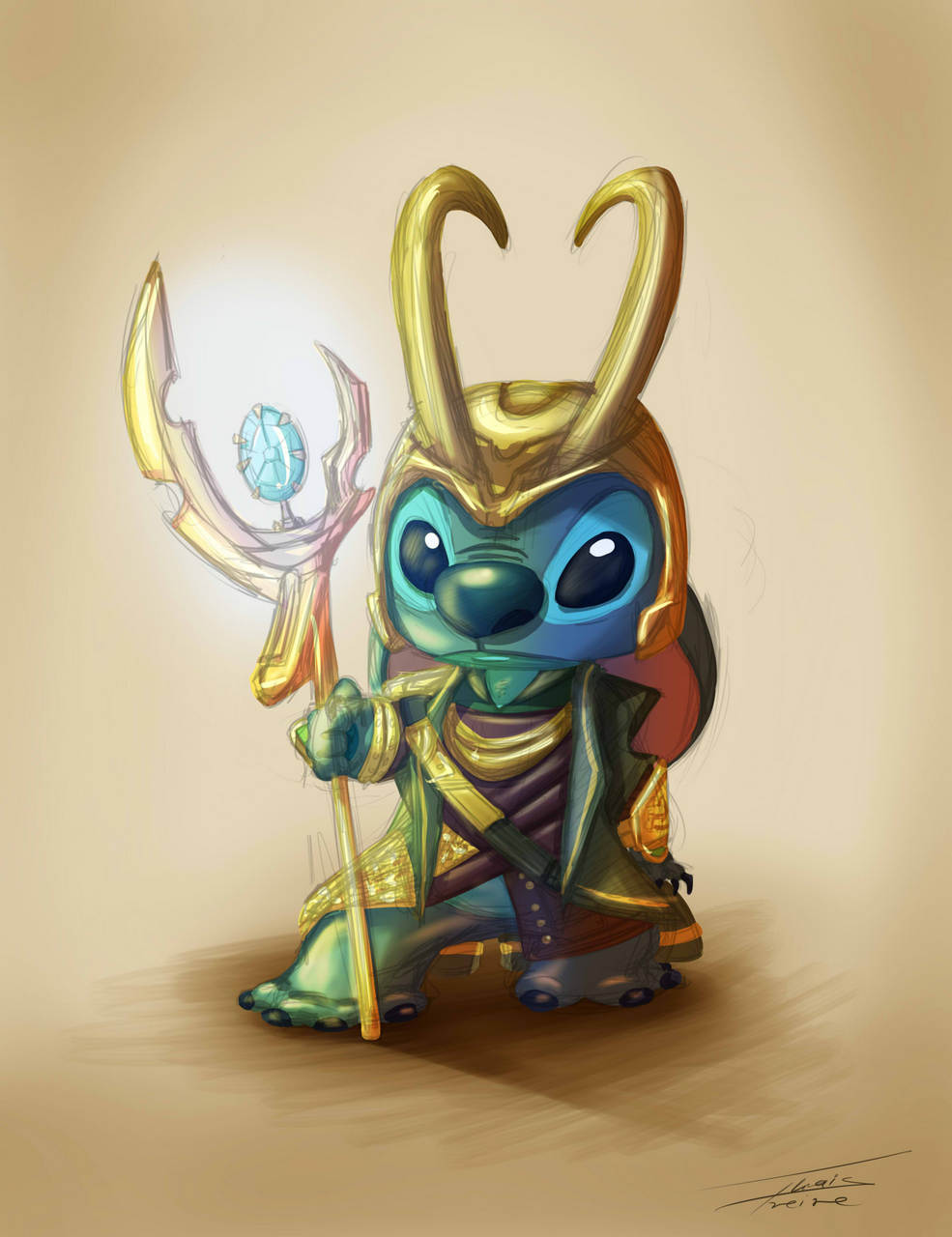 Loki Marvel Stitch Lilo And Stitch By Pimander144