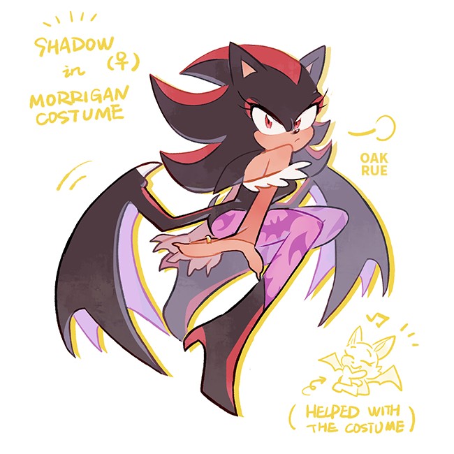 Morrigan Aensland Rouge The Bat Shadow The Hedgehog By Oakru