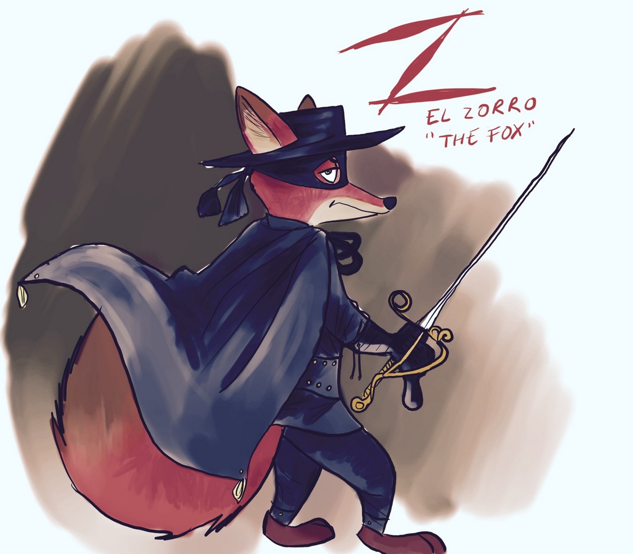 Nick Wilde Zorro Zorro Character By Charliebarkin