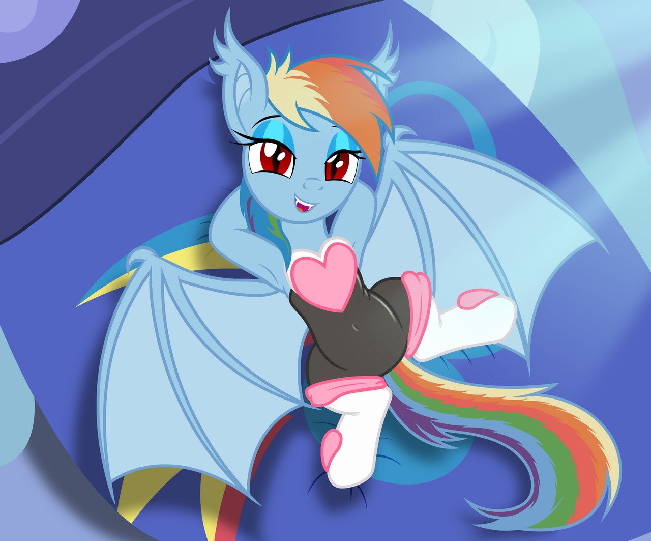 Rainbow Dash Mlp Rouge The Bat By Badumsquis